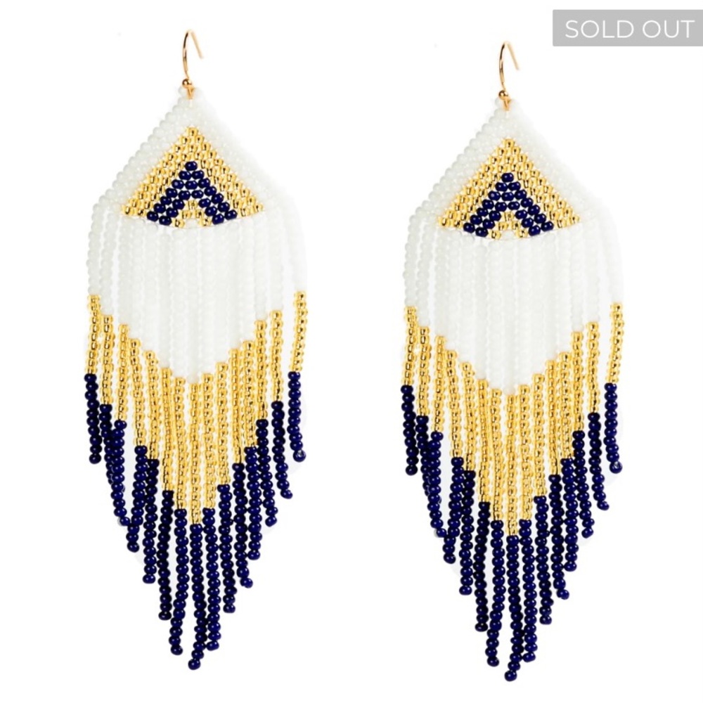 Beautifully handcrafted artisan beaded earrings